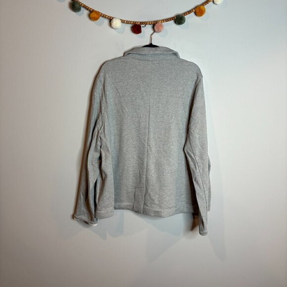 J. Crew grey sweatshirt blazer jacket - Picture 5 of 5